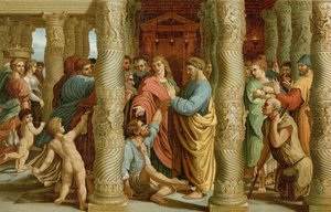 Helande av de lama födda av after Raphael