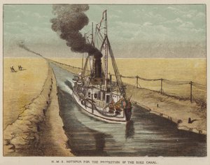 HMS Hotspur för skydd av Suezkanalen
