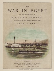 Titelsidesillustration för kriget i Egypten