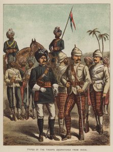 Typer av trupper som skickas från Indien