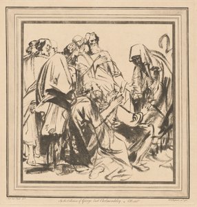 Jakob övertalade att skicka Benjamin med sina bröder till Egypten av after Sir Anthony van Dyck William Wynne Ryland