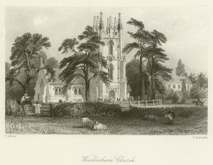 Windlesham kyrka av after Thomas Allom