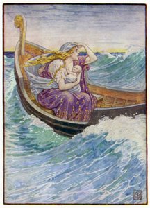 Under två dagar och två nätter slängdes båten hit och dit av after Walter Crane