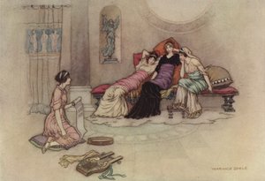 Geoffrey Chaucer, Troilus och Criseyde av after Warwick Goble