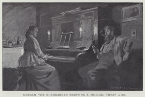 Morgan bushranger njuter av en musikalisk upplevelse av after William Hatherell