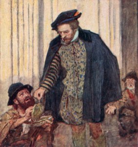 Shakespeare ger en slant till en tiggare