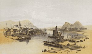 Dumbarton, från Leven (chromolitho)