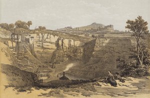 Edinburgh, från Craigleith Quarry (chromolitho)