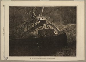 Till sjöss, - signalerar en passerande ångbåt av Winslow Homer