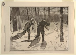 Deer-stalking in the Adirondacks in Winter, from Every Saturday, January 21, 1871, sid. 57 av Winslow Homer