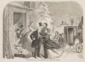 Thanksgiving Day – Ankomst till det gamla hemmet av Winslow Homer