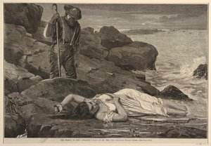 The Wreck of the "Atlantic" – Kast upp vid havet av Winslow Homer