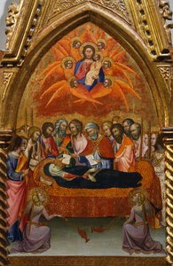 Altartavla med scener av Jungfru: sovsal av Bartolo di Fredi (1330-1410)