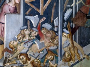 Fall of the House of Job, scen från berättelserna om Gamla testamentet av also Manfredi de Battilori Bartolo di Fredi