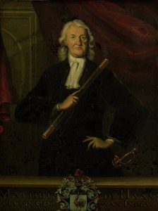 Porträtt av Mattheus de Haan, generalguvernör i Nederländska Ostindien av anonymous (copy after)