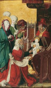 Tyska: Beschneidung Christi (Innenseite); Maria einer Heimsuchung (Außenseite) Kristi omskärelse