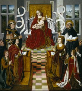 Spanska:  La Virgen de los Reyes Católicos De katolska monarkernas madonna av anonymous 
