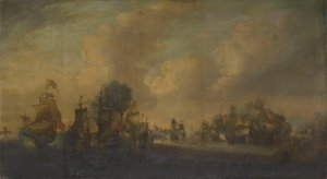 Slaget vid Downs, 21 oktober 1639 av anonymous 