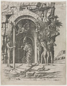 Nedstigning till Limbo av attributed to Andrea Mantegna