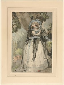 Mrs. Samuel Howitt (född Elizabeth Rowlandaon) av attributed to George Murgatroyd Woodward