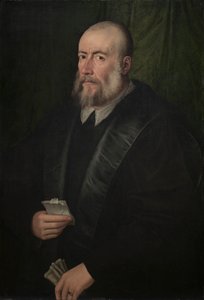 Porträtt av en gammal man av attributed to Giulio Campi