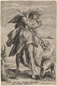 Avundas av attributed to Jacob Matham, after Hendrik Goltzius