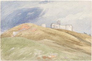 Slott på en kulle av attributed to James Bulwer