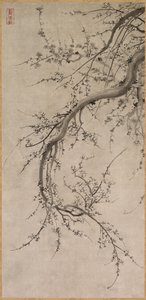 Prunus av attributed to Kano Einō