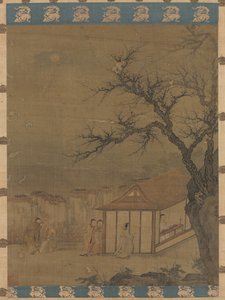 Lyssnar på Qin av attributed to Tang Yin