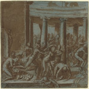 Massaker av de oskyldiga [recto] av called Bertoia Jacopo Zanguidi