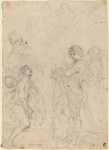 Madonna och barn med de heliga Gimignano, Johannes Döparen, George och Peter Martyr