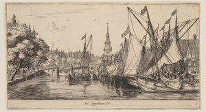 De Appelmarckt, från Vyer över Amsterdam