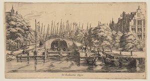De Eenhorns Sluys, från Vyer över Amsterdam