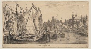 Leytsche veer, från Vyer över Amsterdam