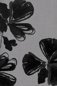 Abstrakta svarta blommor av cartissi