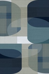 Abstrakt blå geometri av cartissi