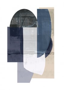 Abstrakt blå geometri av cartissi
