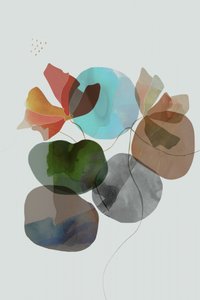 Abstrakta blomformade motiv av cartissi