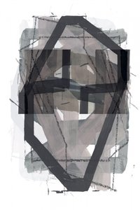 Abstrakta geometriska lager av cartissi
