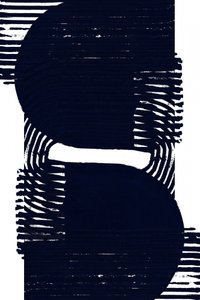 Abstrakta marinblå former av cartissi