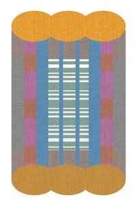 Färgglad geometrisk textil av cartissi