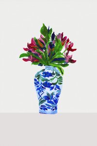 Färgglada målade blommor av cartissi