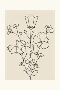 Eleganta blommönster av cartissi