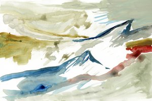 Ett landskap av flytande berg av cartissi