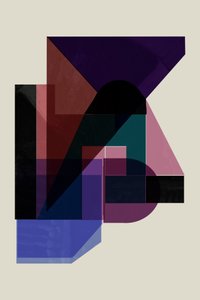 Geometriska former i flera lager av cartissi
