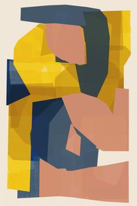 Modernt abstrakt collage av cartissi