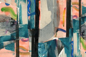 Modernt abstrakt collage av cartissi