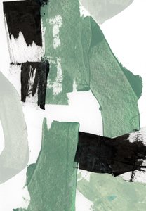 Moderna gröna abstrakta former av cartissi
