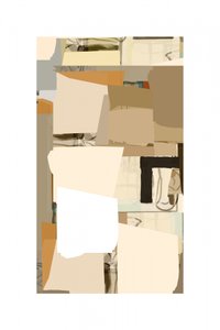 Neutralt abstrakt collage av cartissi