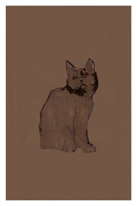 Den tysta bruna katten av cartissi